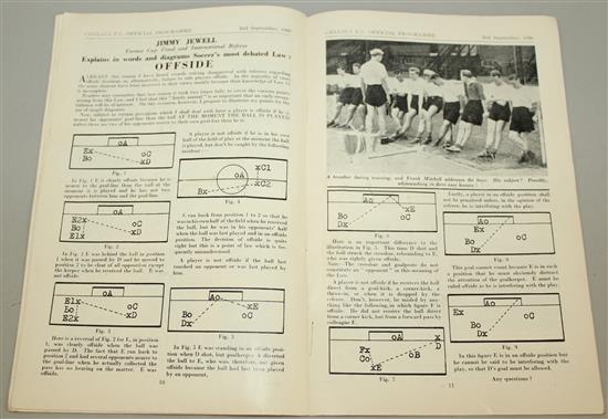 Forty-one 1950 Chelsea Football Club programmes